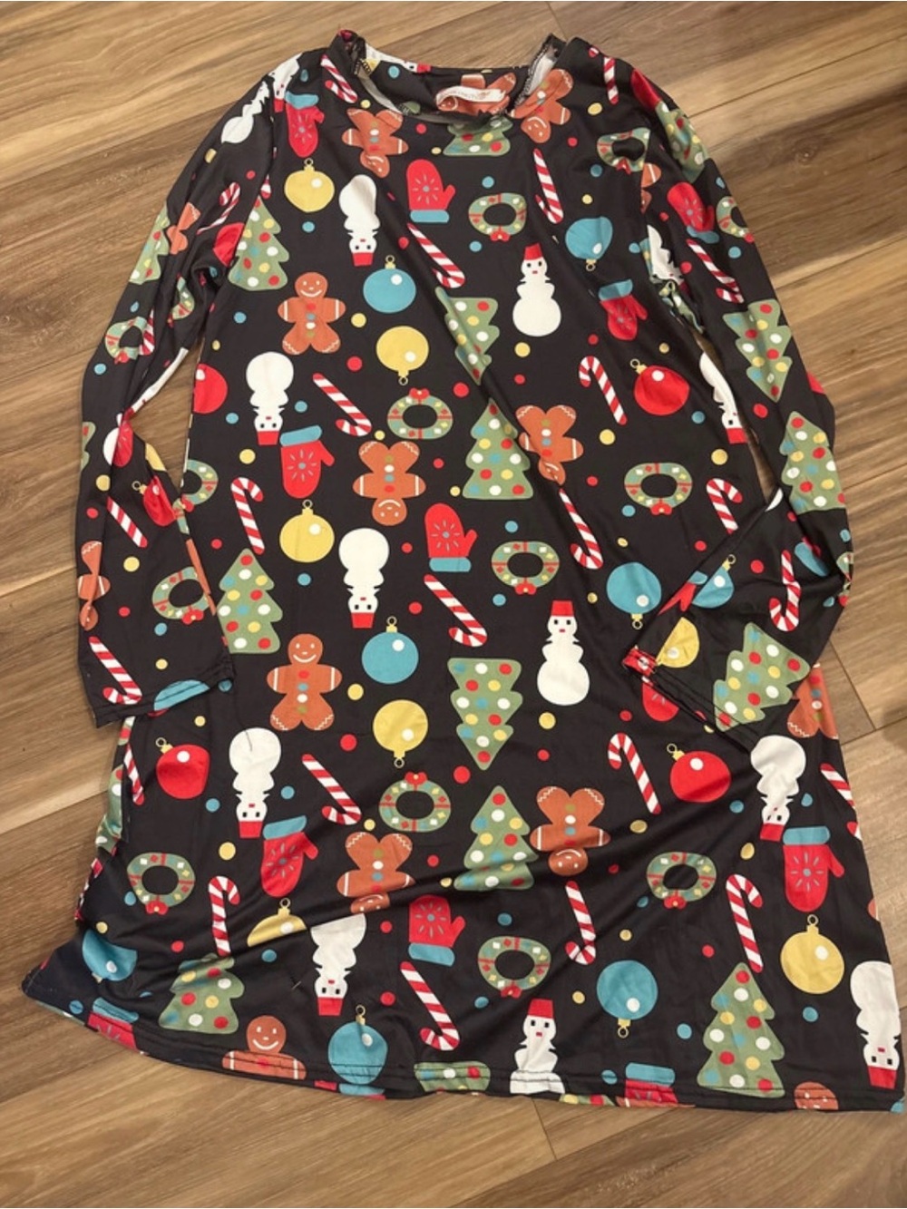 Women’s Black Holiday Print dress